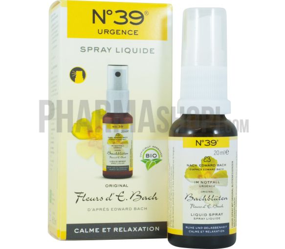 Fleurs d'E. Bach calme et relaxation N°39 lemon pharma - spray liquide 20 ml