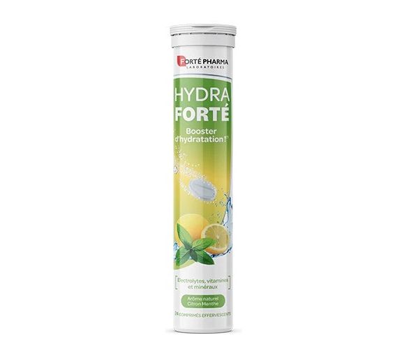 Hydra Forté booster d'hydratation arôme naturel citron menthe Forté Pharma - 24 comprimés effervescents - image 1