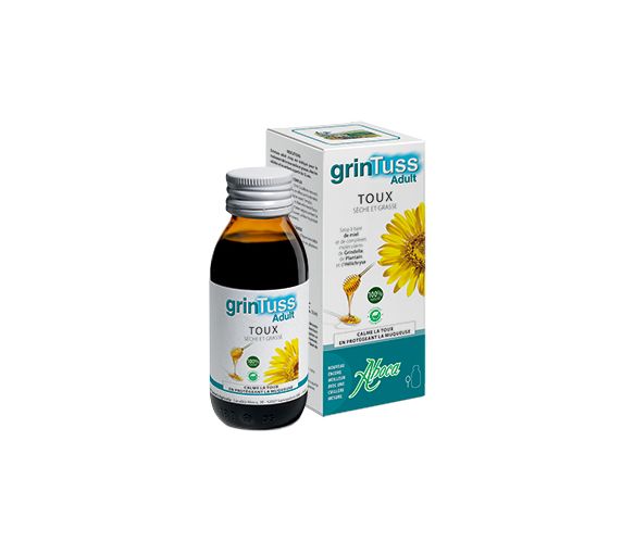 Grintuss adult sirop toux sèche et grasse Aboca - flacon de 128 g