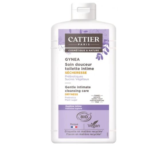 Gynea Soin douceur toilette intime sécheresse bio Cattier - flacon de 200 ml