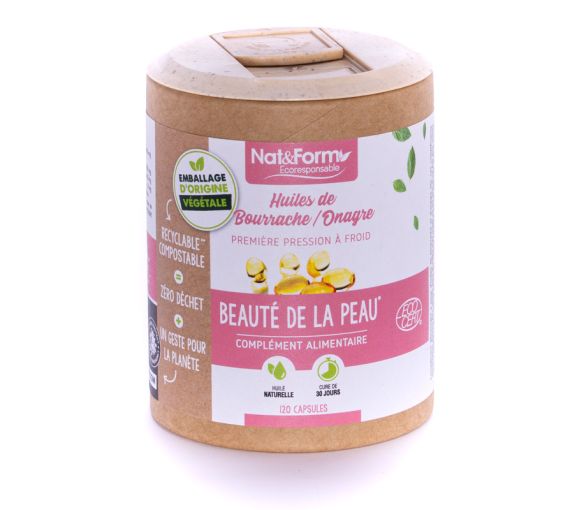 Huile de bourrache/onagre Ecoresponsable Nat&Form - image 4