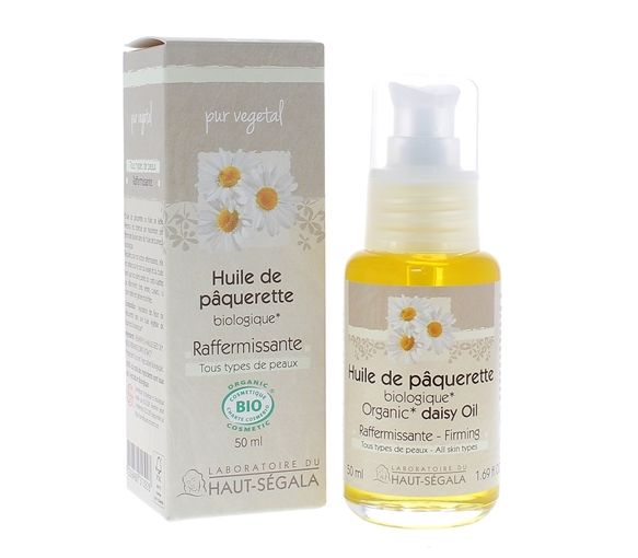 Huile de pâquerette bio Haut-Ségala - flacon-pompe de 50 ml