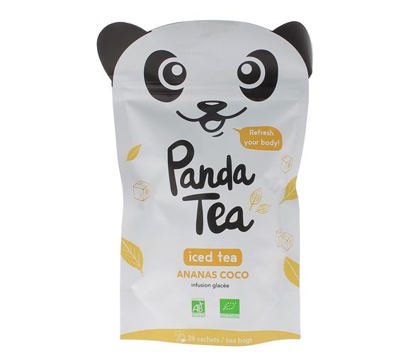 Iced tea détox ananas & coco Panda Tea - 28 sachets