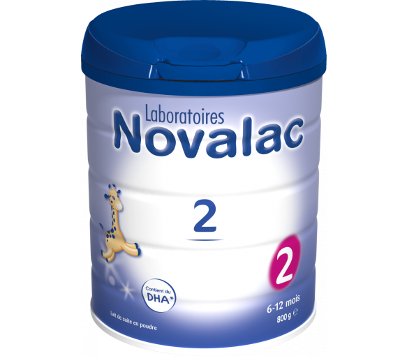 Lait en poudre Novalac 2ème âge de 6 à 12 mois - pot de 800 g