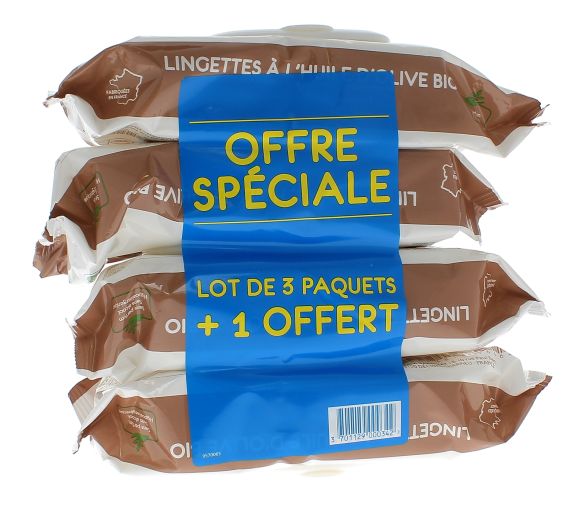 Lingettes nettoyantes à l'huile d'olive vierge Gifrer - image 1