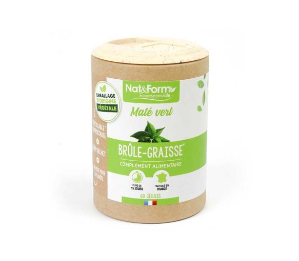 Maté vert Ecoresponsable Nat&Form - Boite de 60 gélules - image 1