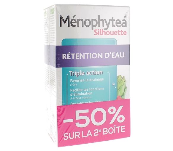 Ménophytea Silhouette rétention d'eau Nutreov - lot de 2 boites de 30 comprimés