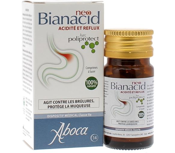 NeoBianacid acidité et reflux Aboca - 14 comprimés