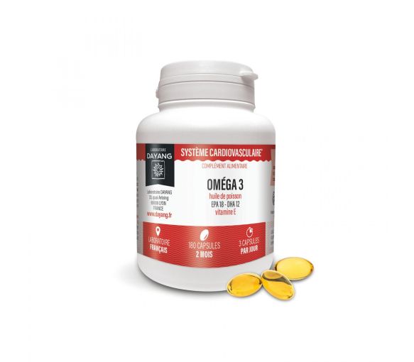 Omega 3 EPA 18 DHA 12 Dayang - boîte de 180 capsules