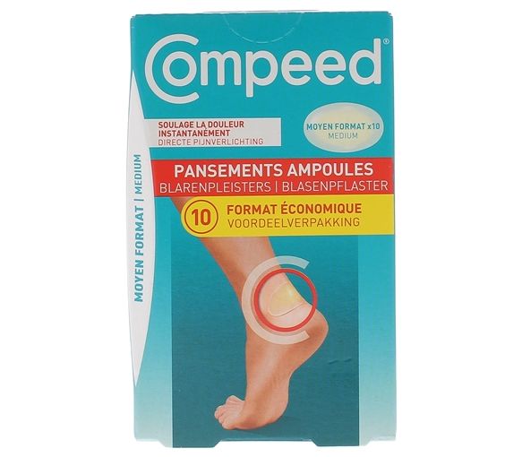 Pansements ampoules moyen format Compeed - boîte de 10 pansements - image 1