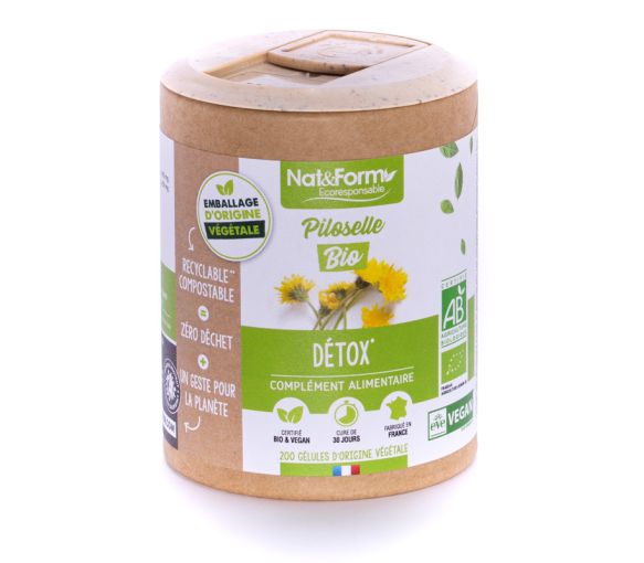 Piloselle Bio Ecoresponsable Nat&Form - boite de 200 gélules - image 1