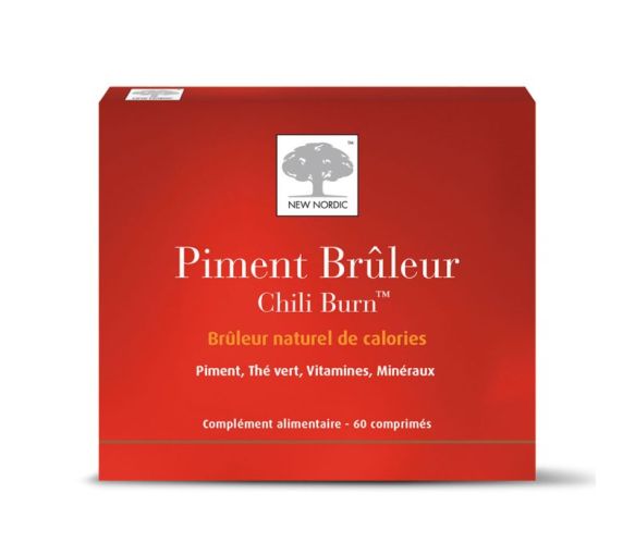 Piment brûleur, brûleur naturel de calories New Nordic - Boîte de 60 comprimés