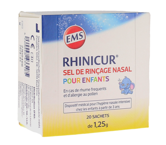 Sel de rinçage nasal pour enfants Rhinicur - image 1