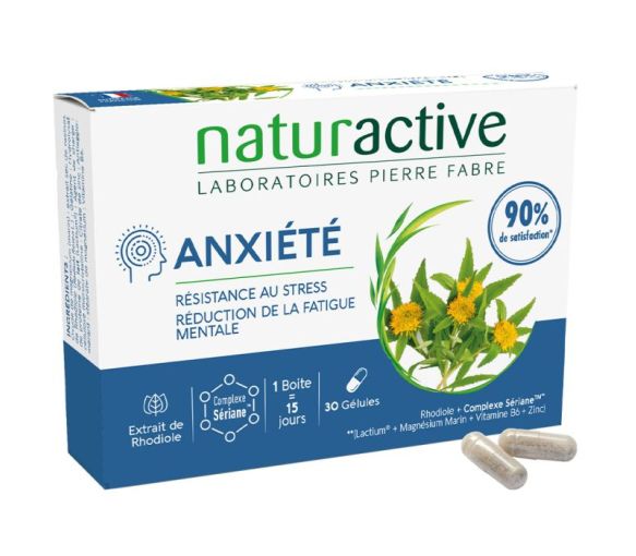 Anxiété Naturactive - boîte de 30 gélules - image 1