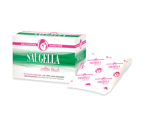Serviettes Maternité Cotton Touch Saugella - 10 serviettes maternité - image 1