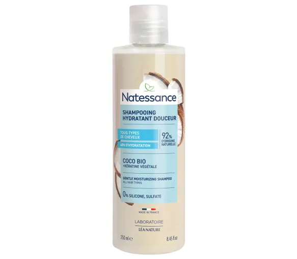 Shampooing hydratant douceur Natessance - flacon de 250ml - image 1