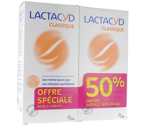 Soin Intime Lavant Lactacyd - lot de 2 x 400 ml
