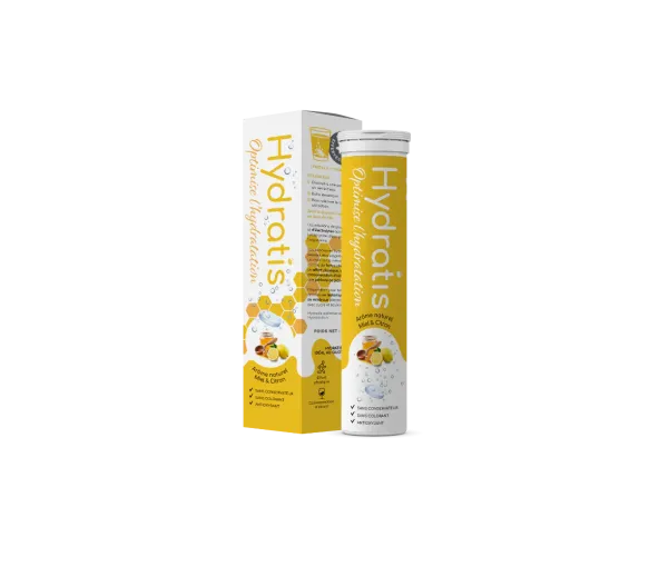 Solution d'hydratation goût citron & miel Hydratis - tube de 20 pastilles effervescentes - image 1