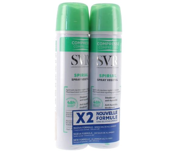 Spirial spray végétal déodorant anti-humidité 48h SVR - image 1