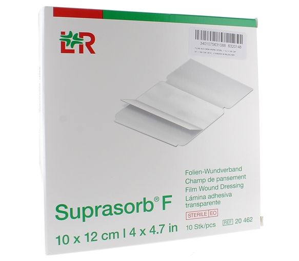 Suprasorb F Champ de pansement 10x12cm Lohmann & Rauscher - 10 pièces