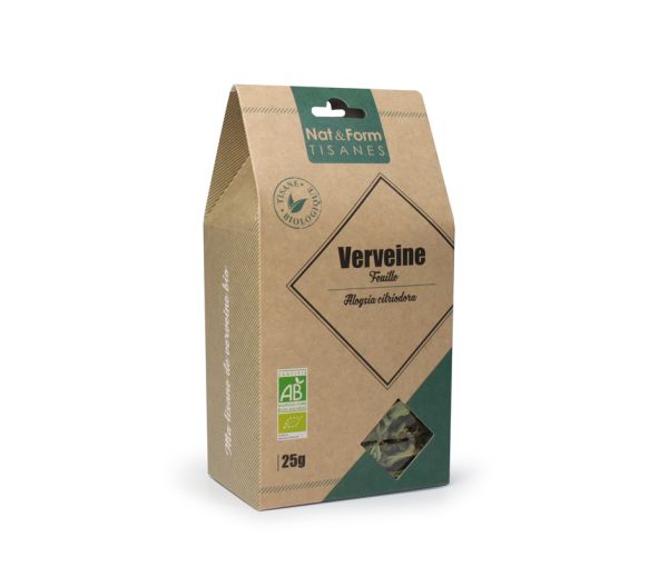 Tisane Feuille de Verveine Bio Détente Nat & Form - sachet de 25 g