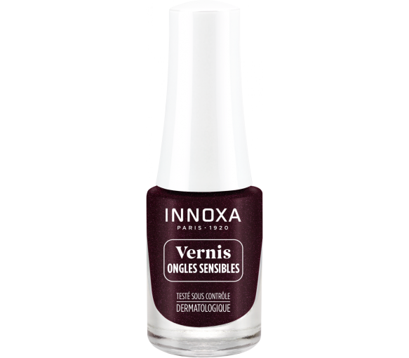 Vernis à ongles hypoallergénique Prune 108 Innoxa - flacon de 4,8 ml