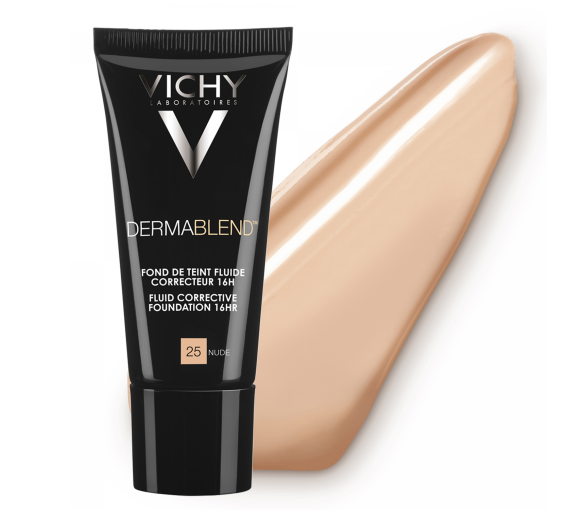 Dermablend fond de teint fluide correcteur 16h SPF 35 teinte 25 nude Vichy - tube de 30 ml - image 1