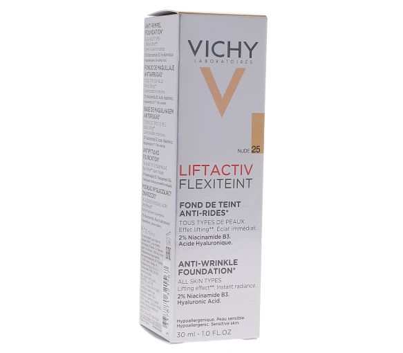 Liftactiv flexiteint Fond de teint anti-rides SPF 20 teinte 25 clair nude Vichy - flacon de 30 ml - image 1
