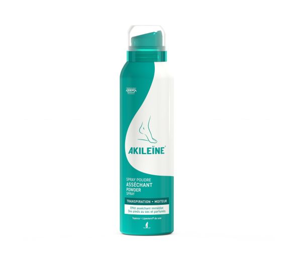 Spray poudre assechant transpiration Akileïne - spray de 150ml