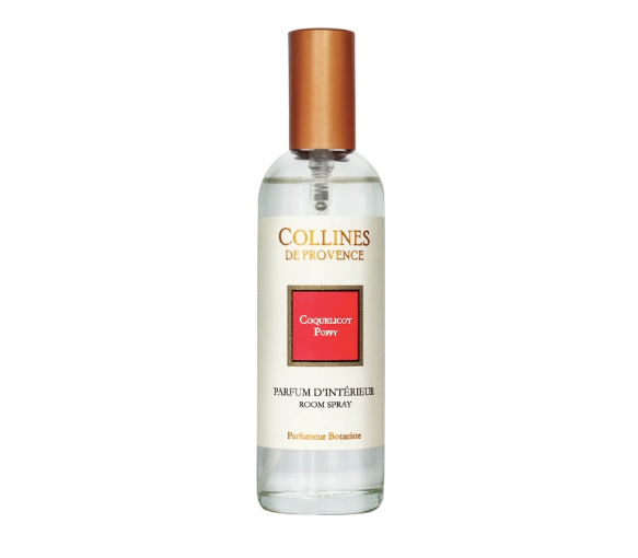 Parfum d'intérieur coquelicot poppy Collines de Provence - spray de 100ml
