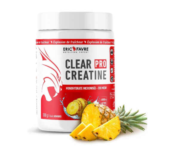 Clear pro creatine goût ananas Eric Favre - pot de 300g