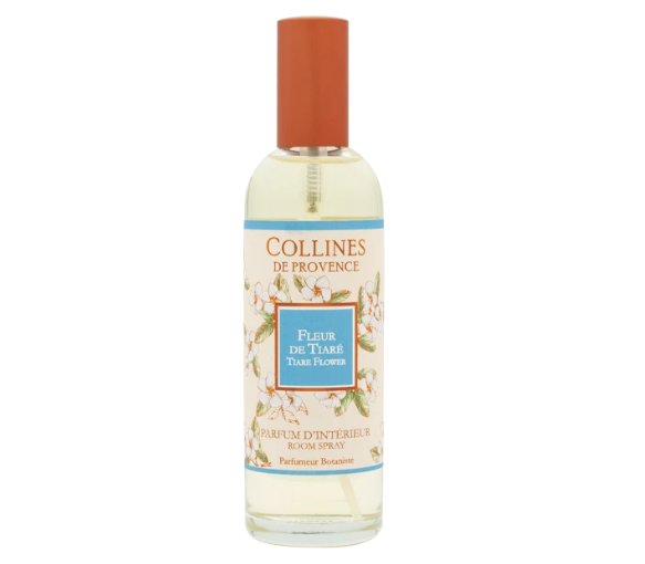 Parfum d'intérieur fleur de tiaré Collines de Provence - flacon de 100ml
