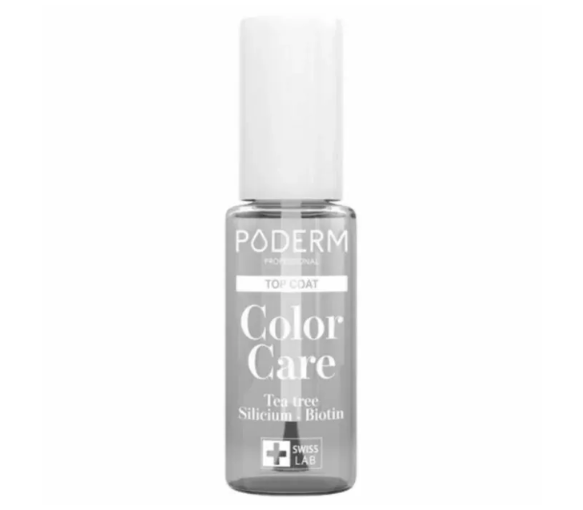 Vernis color care top coat Poderm - flacon de 8ml