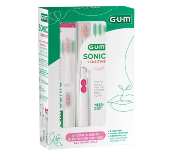 Sonic sensitive brosse à dents électrique sonique ultra-souple Gum - image 1