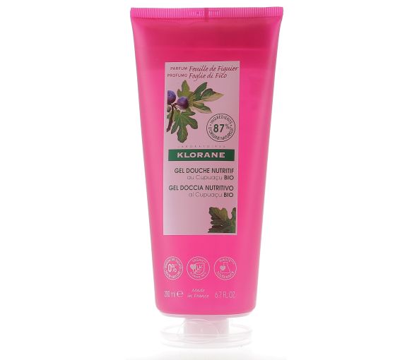 Gel douche nutritif au Cupuaçu bio Feuille de Figuier Klorane - tube de 200 ml - image 1