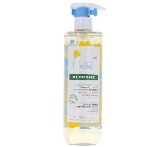 Gel lavant doux Klorane Bébé - flacon de 500 ml - image 1