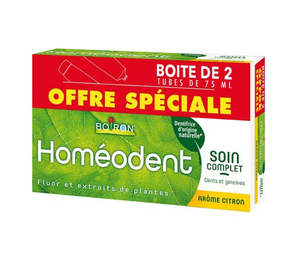 Dentifrice Homéodent soin complet dents et gencives goût citron Boiron - image 2