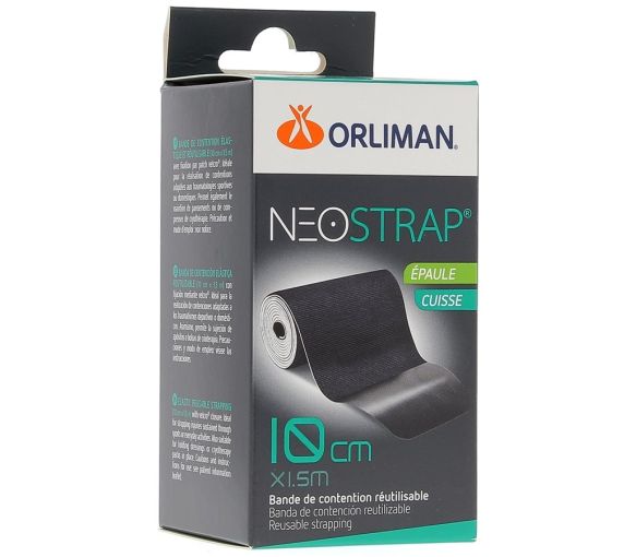 Neostrap épaule et cuisse 10 cmx1.5 m Orliman - Boite de 1 bande de contention réutilisable