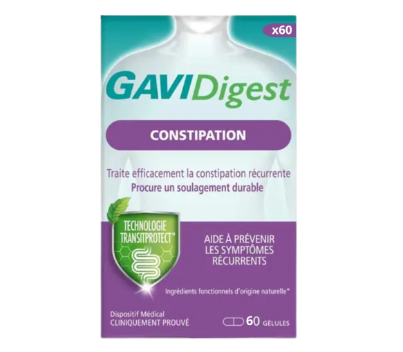 GAVIDigest constipation Reckitt - boite de 60 gélules
