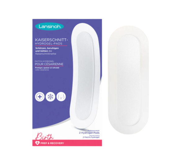 Patch hydrogel pour césarienne Lansinoh - boite de 2 patchs - image 1