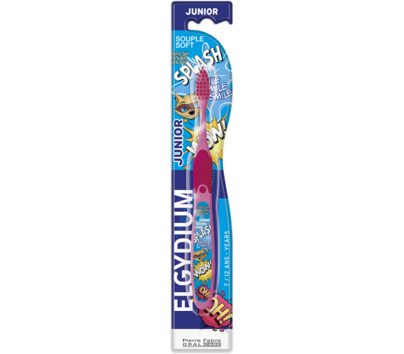 Brosse à dents enfant bad racoon Elgydium - une brosse à dents