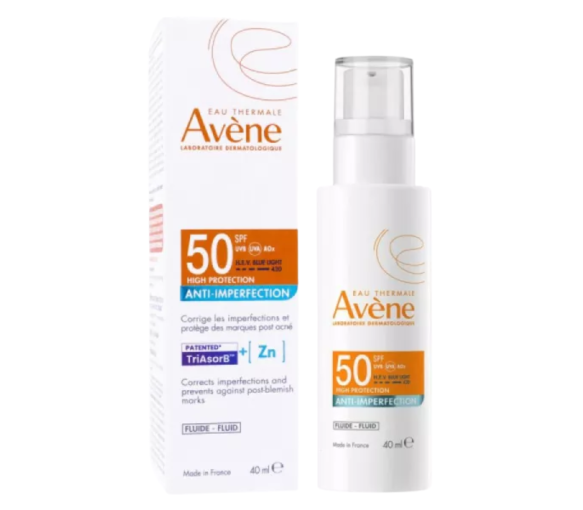 Fluide anti-imperfection spf50 haute protection Avène - flacon de 40ml
