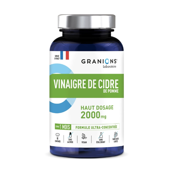 Vinaigre de cidre de pomme 2000mg Granions - flacon de 81g