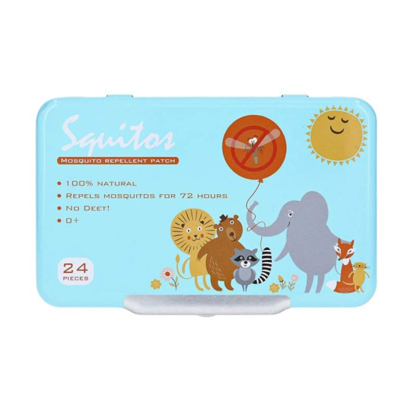 Patchs répulsifs anti-moustique bébé 72h Squitos - boite de 24 patchs