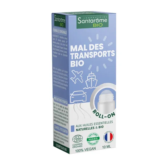 Mal des transports bio Santarome - roll-on de 10ml