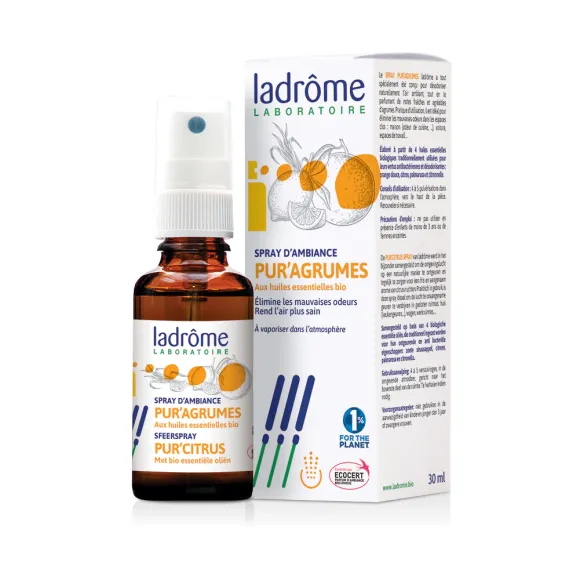 Spray d'ambiance pur'agrumes Ladrôme - spray de 30ml 