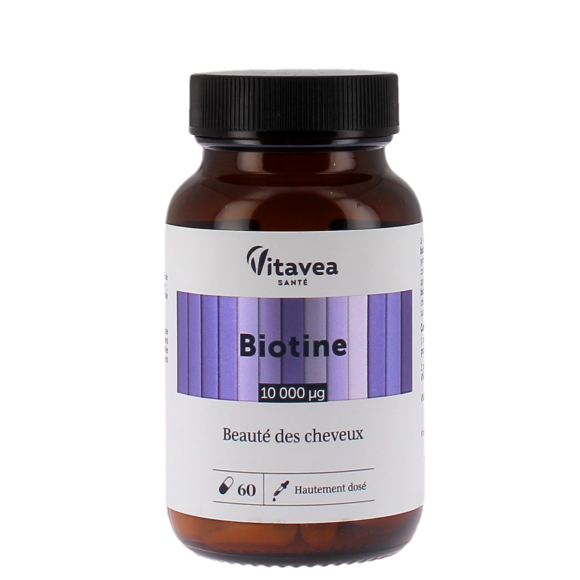 Biotine 10 000 µg Vitavea - pot de 60 gélules