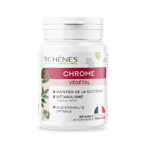 Chrome végétal 3 Chênes - pot de 60 comprimés