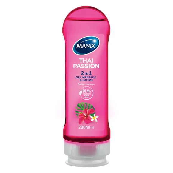 Gel massage intime 2en1 thai passion Manix - flacon de 200ml