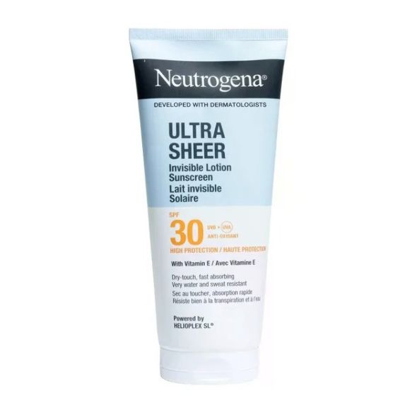 Ultra Sheer Lait corps invisible solaire SPF30 Neutrogena - tube de 200ml